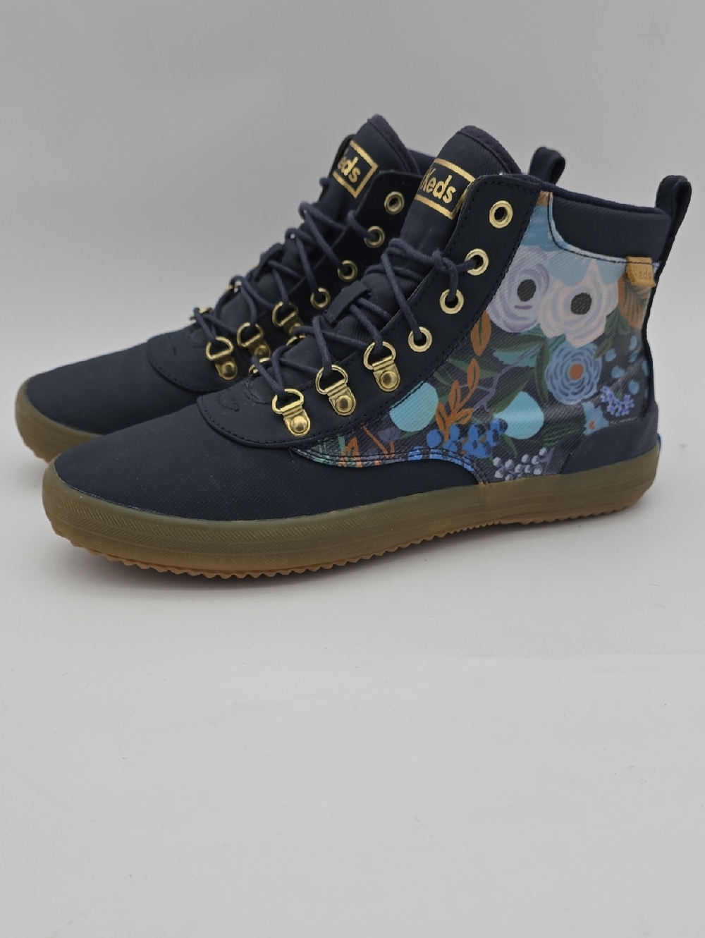 Keds x Rifle Paper Co. Scout Boots Navy Floral Size 9 Sneakers Shoeskey